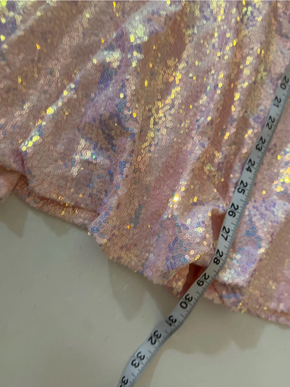 BlackMilk Sparkle Sparkle Blush Iridescent Sequin Skater Dress S *FLAWS/READ* - Picture 14 of 16